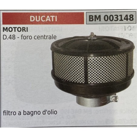 BRUMAR FILTRO DUCATI  MOTORI D48  foro centrale  filtro a bagno d'olio RO