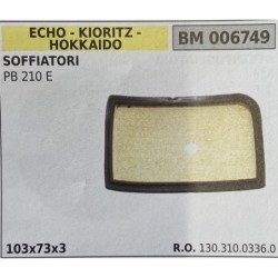 BRUMAR FILTRO ECHO  KIORITZ  HOKKAIDO  SOFFIATORI PB 210 E  103x73x3 RO 13031003360