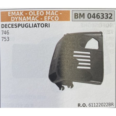 BRUMAR FILTRO EMAK  OLEO MAC  DYNAMAC  EFCO  DECESPUGLIATORI 746 753  RO 61122022BR
