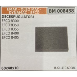 BRUMAR FILTRO EMAK  OLEO MAC  DYNAMAC  EFCO  DECESPUGLIATORI EFCO 8300 EFCO 8350 EFCO 8355 EFCO 8400 EFCO 8405  60x48x10 RO 419