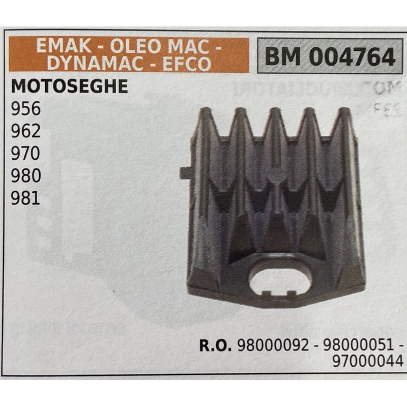 BRUMAR FILTRO EMAK  OLEO MAC  DYNAMAC  EFCO  MOTOSEGHE 956 962 970 980 981  RO 98000092  98000051  97000044