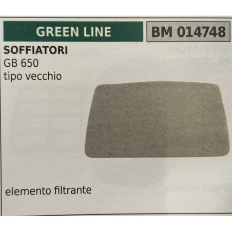 BRUMAR FILTRO GREEN LINE  SOFFIATORI GB 650 tipo vecchio  elemento filtrante RO
