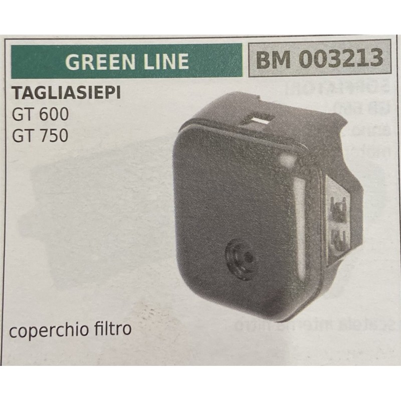 BRUMAR FILTRO GREEN LINE  TAGLIASIEPI GT 600 GT 750  coperchio filtro RO
