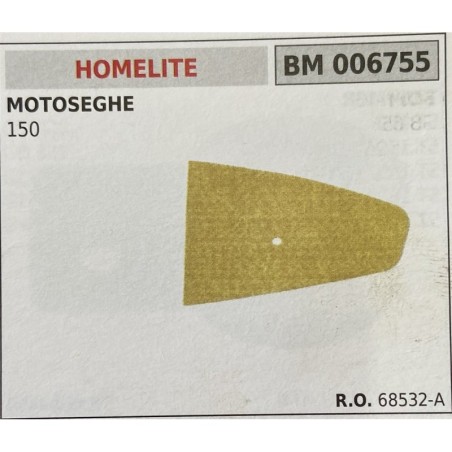BRUMAR FILTRO HOMELITE  MOTOSEGHE 150  RO 68532A