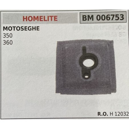 BRUMAR FILTRO HOMELITE  MOTOSEGHE 350 360  RO H 12032