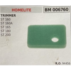 BRUMAR FILTRO HOMELITE  TRIMMER ST 160 ST 160A ST 165 ST 180 ST 200  RO 94456