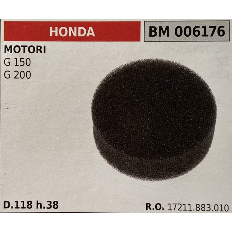 BRUMAR FILTRO HONDA  MOTORI G 150 G 200  D118 h38 RO 17211883010