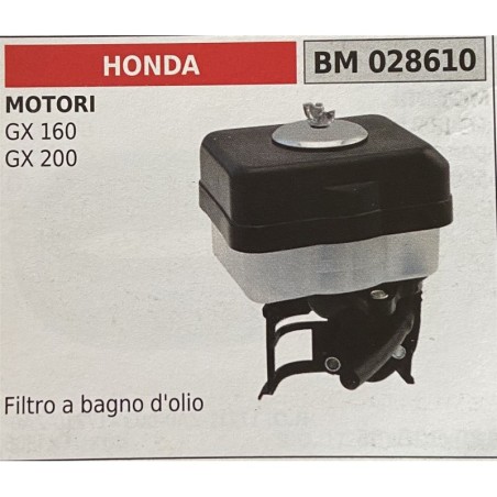 BRUMAR FILTRO HONDA  MOTORI GX 160 GX 200  filtro a bagno d'olio RO