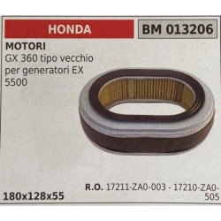BRUMAR FILTRO HONDA  MOTORI GX 360 tipo vecchio per generatori EX 5500  180x128x55 RO 17211ZA0003  17210ZA0505
