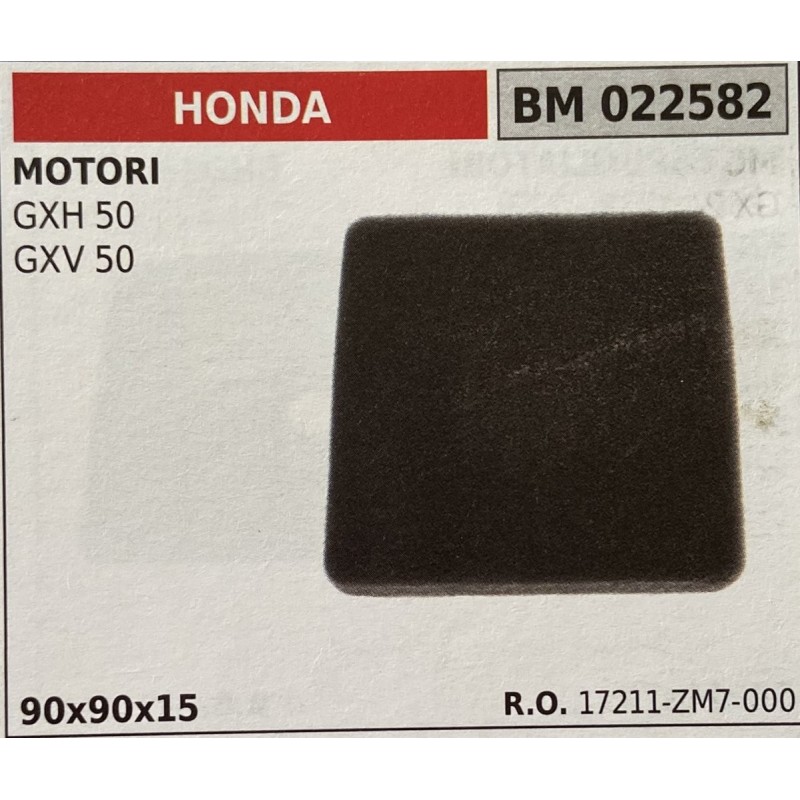 BRUMAR FILTRO HONDA  MOTORI GXH 50 GXV 50  90x90x15 RO 17211ZM7000