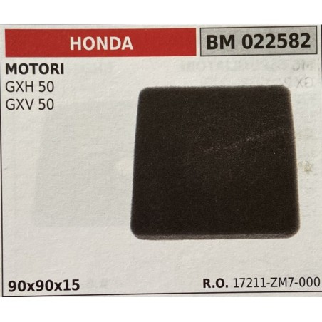 BRUMAR FILTRO HONDA  MOTORI GXH 50 GXV 50  90x90x15 RO 17211ZM7000