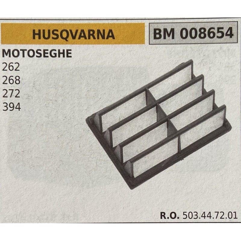 BRUMAR FILTRO HUSQVARNA  MOTOSEGHE 262 268 272 394  RO 503447201