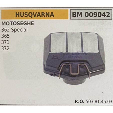 BRUMAR FILTRO HUSQVARNA  MOTOSEGHE 362 Special 365 371 372  RO 503814503