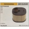 BRUMAR FILTRO HUSQVARNA  MOTOSEGHE 362 365 371 372  in feltro 76x76x54 RO 503818001