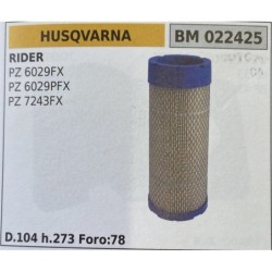 BRUMAR FILTRO HUSQVARNA  RIDER PZ 6029FX PZ 6029PFX PZ 7243FX  D104 h273 Foro:78 RO