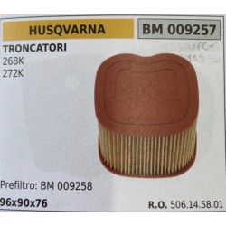 BRUMAR FILTRO HUSQVARNA  TRONCATORI 268K 272K  prefiltro: BM 009258 96x90x76 RO 506145801
