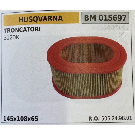 BRUMAR FILTRO HUSQVARNA  TRONCATORI 3120K  145x108x65 RO 506249801