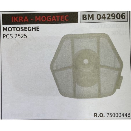 BRUMAR FILTRO IKRA  MOGATEC  MOTOSEGHE PCS 2525  RO 75000448