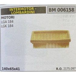 BRUMAR FILTRO INTERMOTOR  LOMBARDINI  MOTORI LGA 184 LGK 184  140x65x41 RO 2175097