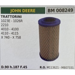 BRUMAR FILTRO JOHN DEERE  TRATTORINI 1023E  1026R 2210 4010  4100 4110  4115 X 740  X 758  D90 h187 F45 RO M113621  M807331