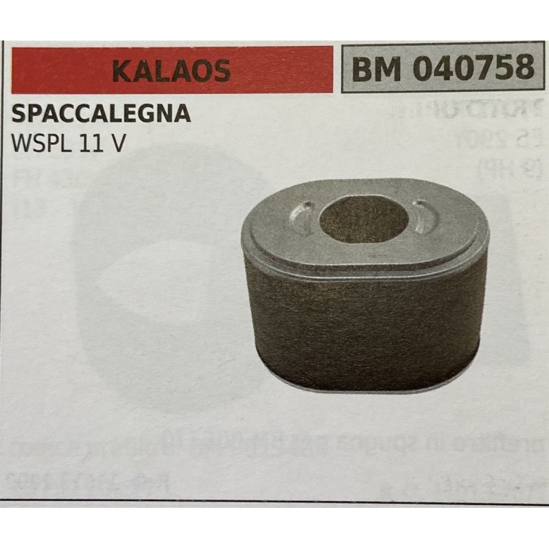 BRUMAR FILTRO KALAOS  SPACCALEGNA WSPL 11 V  RO