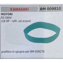 BRUMAR FILTRO KAWASAKI  MOTORI FD 590V (18 HP  raff ad acqua)  prefiltro in spugna per BM 009278 RO