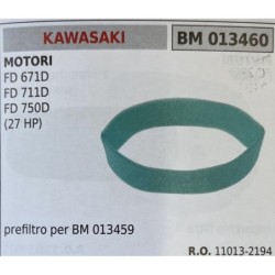 BRUMAR FILTRO KAWASAKI  MOTORI FD 671D FD 711D FD 750D (27 HP)  prefiltro per BM 013459 RO 110132194