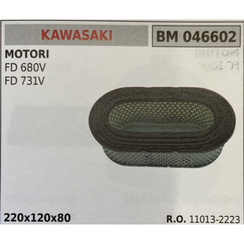 BRUMAR FILTRO KAWASAKI  MOTORI FD 680V FD 731V  220x120x80 RO 110132223