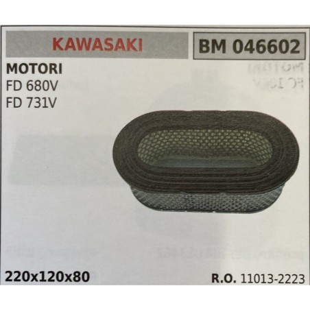 BRUMAR FILTRO KAWASAKI  MOTORI FD 680V FD 731V  220x120x80 RO 110132223