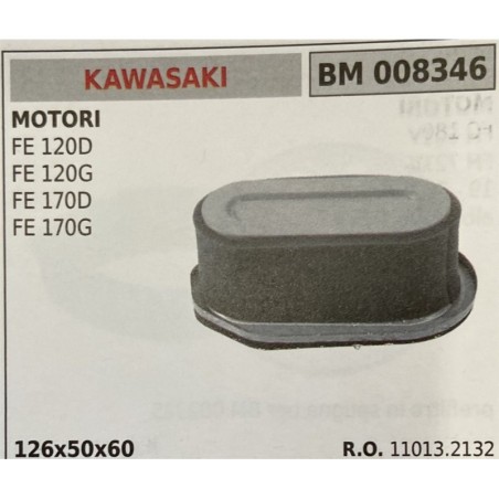 BRUMAR FILTRO KAWASAKI  MOTORI FE 120D FE 120G FE 170D FE 170G  126x50x60 RO 110132132