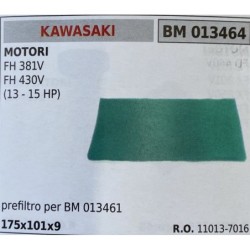 BRUMAR FILTRO KAWASAKI  MOTORI FH 381V FH 430V (13  15 HP)  prefiltro per BM 013461 175x101x9 RO 110137016