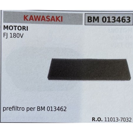 BRUMAR FILTRO KAWASAKI  MOTORI FJ 180V  prefiltro per BM 013462 RO 110137032