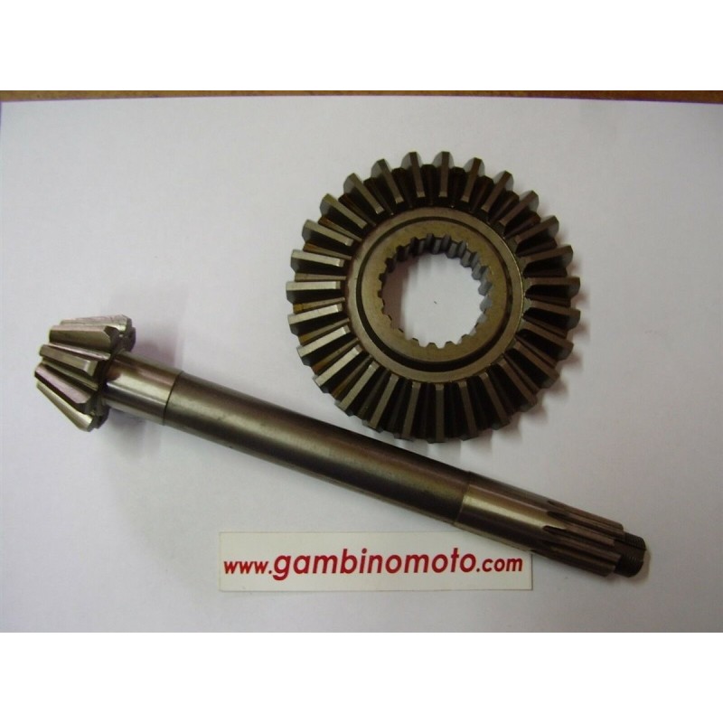 COPPIA CONICA INFERIORE MOTOZAPPA SEP 140 DENTI PIGNONE 7 DENTI CORONA 26