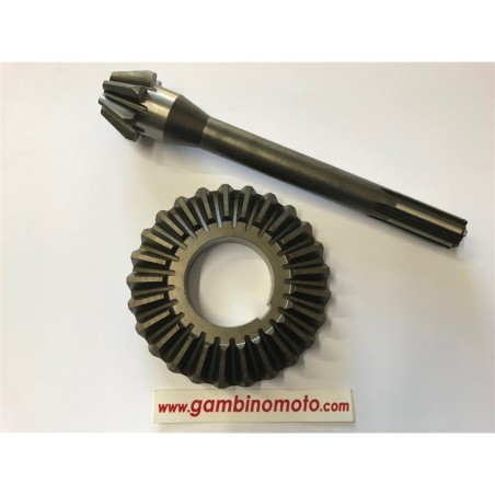 COPPIA CONICA MOTOZAPPA MAB FORMICA DENTI PIGNONE 8 DENTI CORONA 28