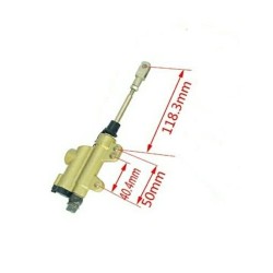 POMPA FRENO IDRAULICA MINI BIKE PIT MOTO SCOOTER MOTOCROSS 50CC 110CC 125C Banjo Bolt：10mm Bore Size1287mm Mounting hole as pic