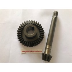 COPPIA CONICA FRESA MOTOCOLTIVATORE VALPADANA VMC18 DENTI PIGNONE 9 DENTI CORONA 34