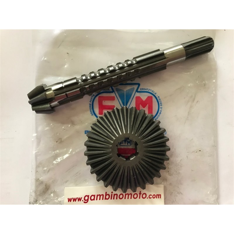 COPPIA CONICA SUPERIORE MOTOZAPPA FM R5 DENTI PIGNONE 7 DENTI CORONA 27