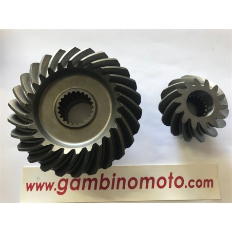 COPPIA CONICA FRESA MASCHIO DENTI PIGNONE 14 PER CORONA DA 26 DENTI ELICOIDALI