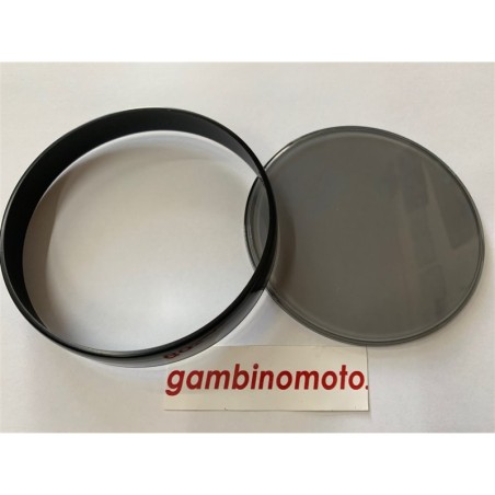 KIT VETRO FUME + GHIERA NERA CONTACHILOMETRI VESPA 50 125 PK XL N V RUSH