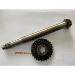 COPPIA CONICA MOTOCOLTIVATORE NIBBI DENTI PIGNONE 10 DENTI CORONA 27