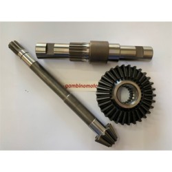 COPPIA CONICA + ALBERO PORTA FRESA MOTOCOLTIVATORE PASQUALI INFERIORE Z 930 VECCHIO TIPO 598  945  931  945  950  958