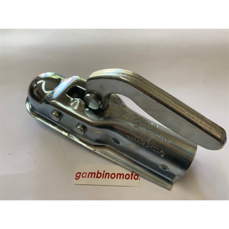 GIUNTO A SFERA CON ATTACCO ROTONDO CARRELLO APPENDICE  RIMORCHIO  BARCA 1700 KG ATTACCO POSTERIORE SFERICO DIAMETRO 50 MM MASSA