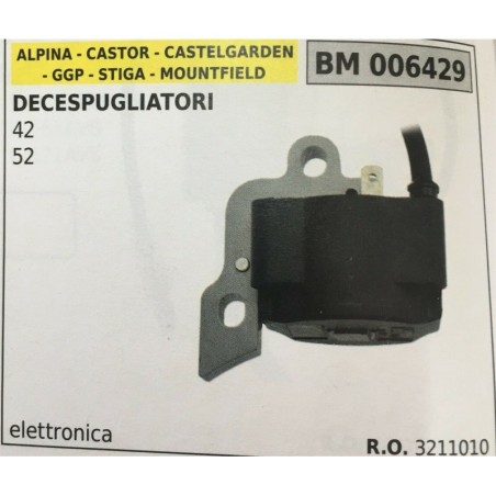 BOBINA BRUMAR ELETTRONICA ALPINA  CASTOR  CASTELGARDEN  GGP  STIGA  MOUNTFIELD DECESPUGLIATORI 42  52