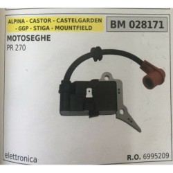 BOBINA BRUMAR ELETTRONICA ALPINA  CASTOR  CASTELGARDEN  GGP  STIGA  MOUNTFIELD MOTOSEGHE PR 270