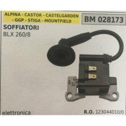 BOBINA BRUMAR ELETTRONICA ALPINA  CASTOR  CASTELGARDEN  GGP  STIGA  MOUNTFIELD SOFFIATORI BLX 2608