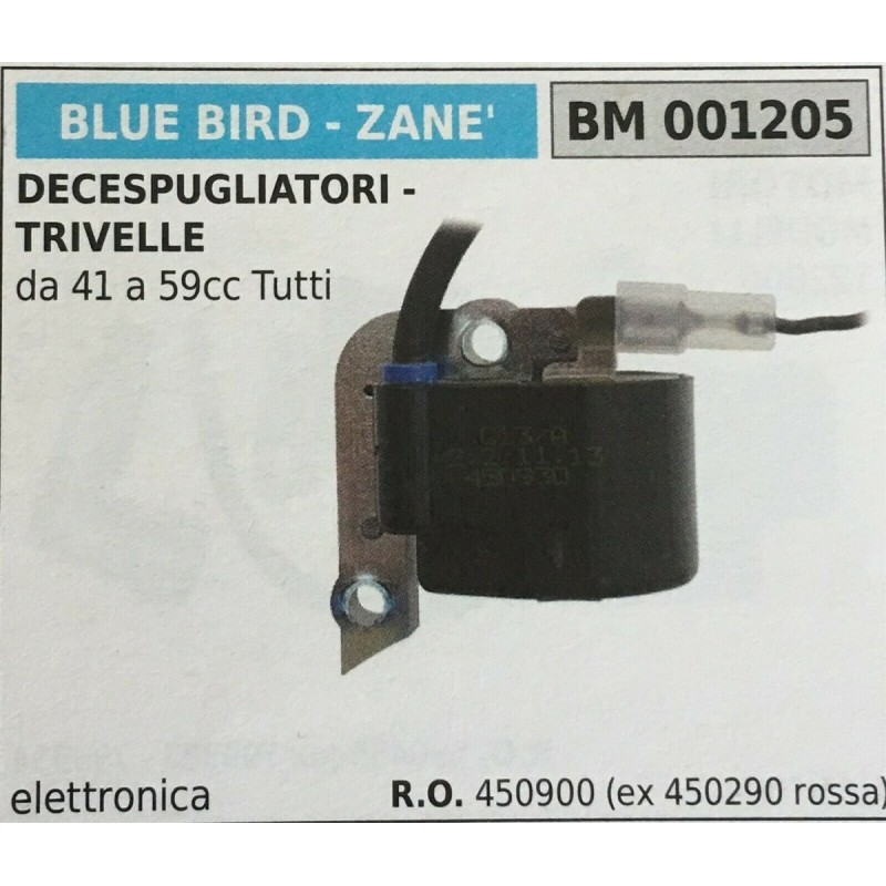 BOBINA BRUMAR ELETTRONICA BLUE BIRD  ZANE' DECESPUGLIATORI  TRIVELLE da 41 a 59cc tutti