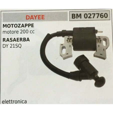 BOBINA BRUMAR ELETTRONICA DAYE MOTOZAPPE motore 200 cc   RASAERBA DY 21SQ
