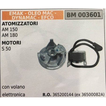 BOBINA BRUMAR ELETTRONICA EMAK  OLEO MAC  DYNAMAC  EFCO ATOMIZZATORI AM 150 AM 180 MOTORI S 50