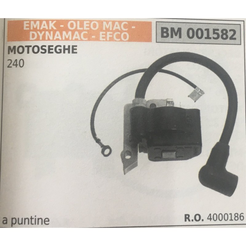 BOBINA BRUMAR A PUNTINE EMAK  OLEO MAC  DYNAMAC  EFCO MOTOSEGHE 240