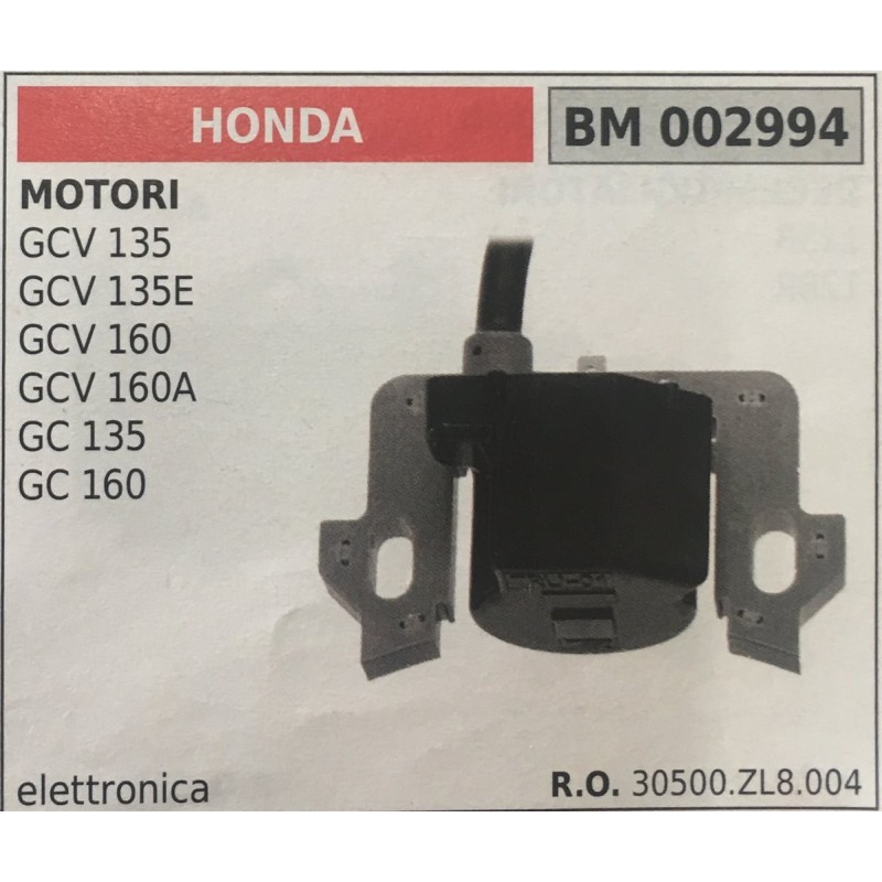 BOBINA BRUMAR ELETTRONICA HONDA MOTORI GCV 135 GCV 135E GCV 160 GCV 160A GC 135 GC 160